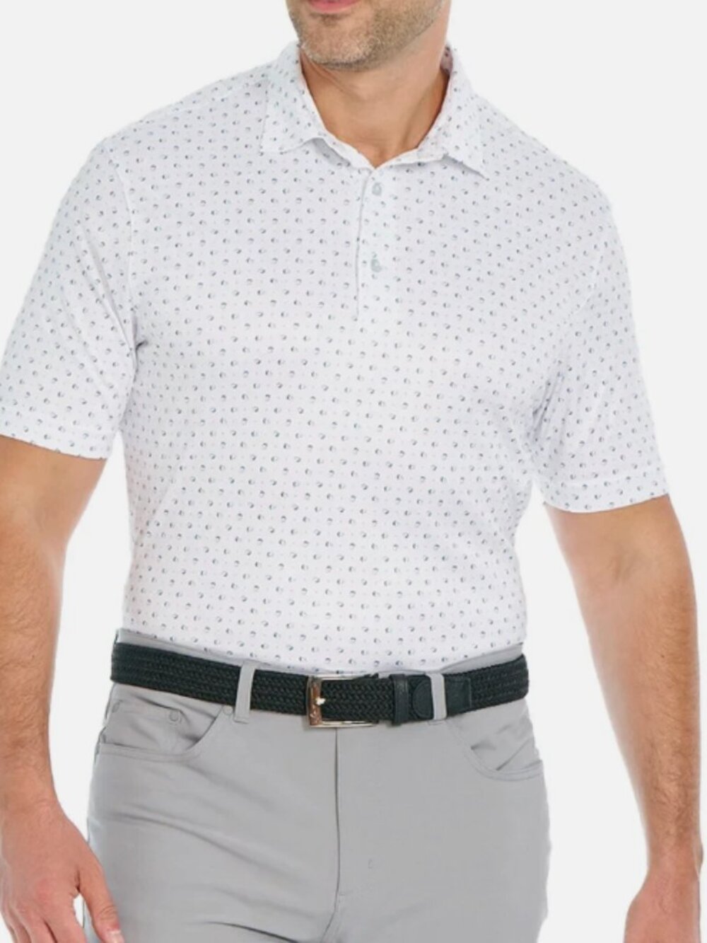 Greg Norman ML75 Men’s Play Dry Golf Polo Shirt SIZE XXL COLOR WHITE